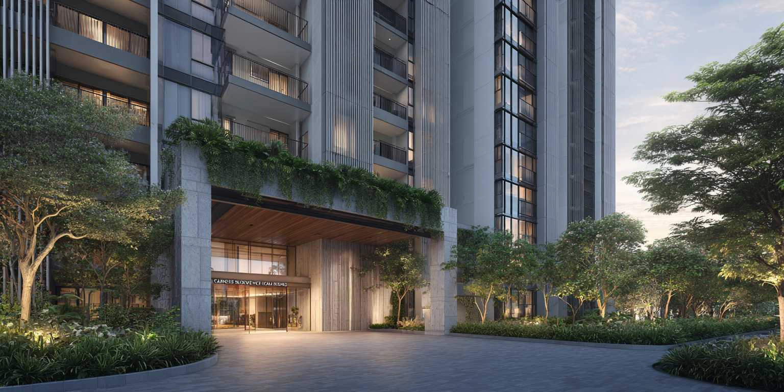 Artist's impression of the arrival lobby at the foot of the tower