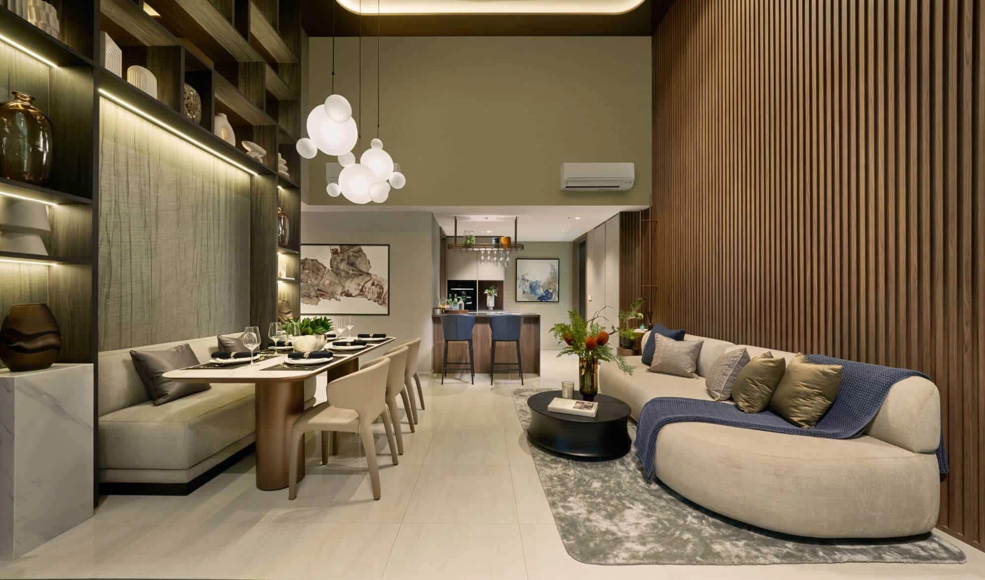 Living and dining room interior